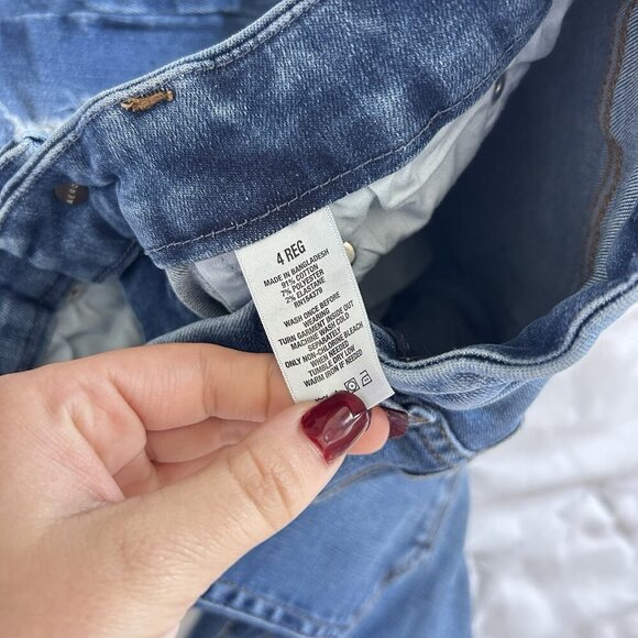 Aeropostale Super High Rise Curvy Jeggings Womens 4 Reg Denim Distressed Blue - Picture 6 of 7